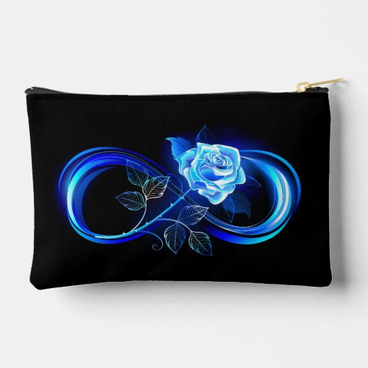 Glowing infinity with blue rose etui (Achterkant)