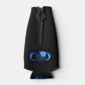 Glowing infinity with blue rose flesjeskoeler (Achterkant)