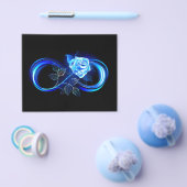 Glowing infinity with blue rose flyer (Enkel)