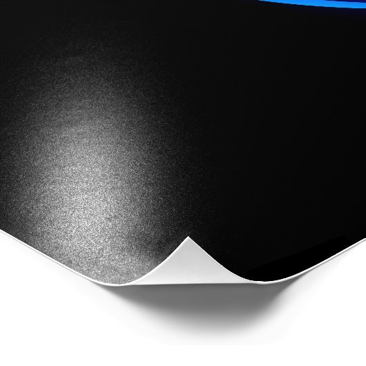 Glowing infinity with blue rose foto afdruk (Hoek)