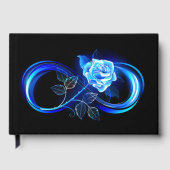 Glowing infinity with blue rose gastenboek (Voorkant)