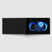 Glowing infinity with blue rose gastenboek (Volledig)