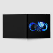 Glowing infinity with blue rose gastenboek (Volledig)