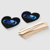 Glowing infinity with blue rose handwaaier (Niet-gemonteerd)