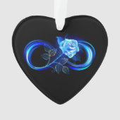 Glowing infinity with blue rose ornament (achterkant)