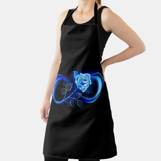 Glowing infinity with blue rose schort (Insitu)