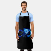 Glowing infinity with blue rose schort (Gedragen)