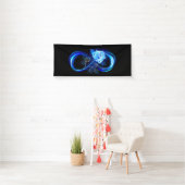 Glowing infinity with blue rose spandoek (Insitu)