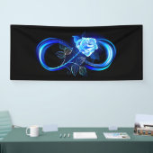 Glowing infinity with blue rose spandoek (Beurs)