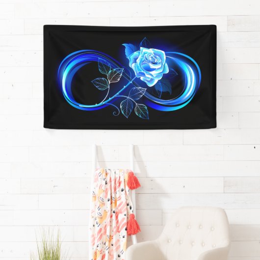 Glowing infinity with blue rose spandoek (Insitu)