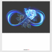Glowing infinity with blue rose sticker (Vel)