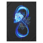 Glowing infinity with blue rose tafelkleed (Voorkant)