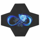Glowing infinity with blue rose voetbal (Enkel)