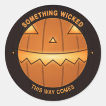 Glowing Jack O Lantern Halloween Envelopzegel