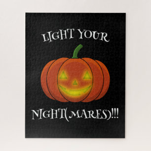 Glowing Jack-o'-Lantern - Light Your Nightmares Legpuzzel