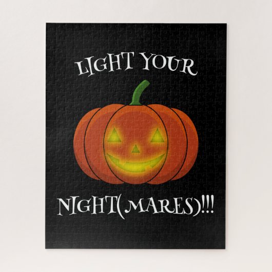 Glowing Jack-o'-Lantern - Light Your Nightmares Legpuzzel (Verticaal)