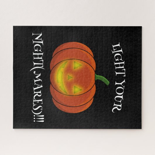 Glowing Jack-o'-Lantern - Light Your Nightmares Legpuzzel (Horizontaal)