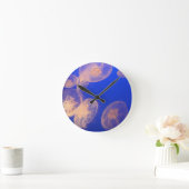 Glowing Jellyfish Clock Ronde Klok (Huis)