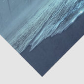 Glowing jellyfish cloud over the ocean beach tissuepapier (Detail)