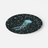 Glowing Jellyfish Papieren Bordje (Gekanteld)