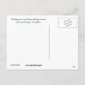 Glowing Lights Happy Holidays Postcard Feestdagenkaart (Achterkant)