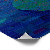 Glowing Lotus Flower Pointillism Art Poster (Hoek)