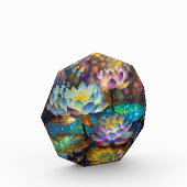 Glowing Lotus Flowers Trio Fotoblokken (Links)