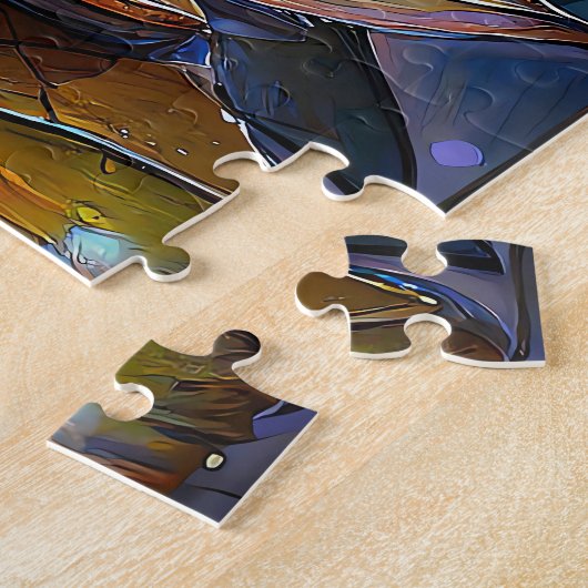 Glowing Lotus Flowers Trio Legpuzzel (Zijkant)