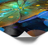 Glowing Lotus Flowers Trio Perfect Poster (Hoek)