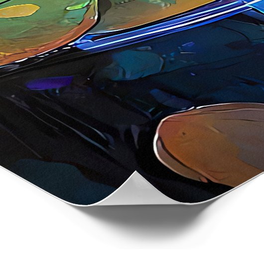 Glowing Lotus Flowers Trio Poster (Hoek)