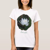 Glowing Lotus Water Lily Floral Personalized T-shirt (Voorkant)