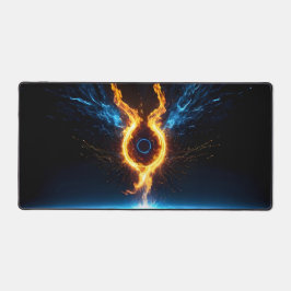 Glowing Magic Fire Ring Blue Orange Gaming Bureaumat