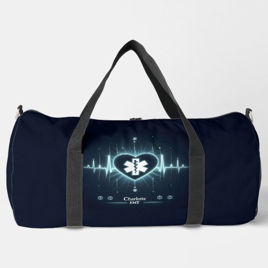 Glowing Medical Heartbeat Pulse EMT Design Plunjezak (Voorkant)