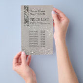 Glowing Metal Shimmering prijslijst Flyer (Hand)