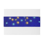 Glowing Moon and Stars Etching Pattern Bands Uitnodigingen Wikkel (Achterkant Voorbeeld)