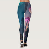 Glowing Mushroom Forest Fox Fantasy Art Leggings (Achterkant)