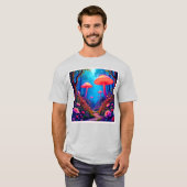 Glowing Mushroom Magic T-shirt (Voorkant volledig)