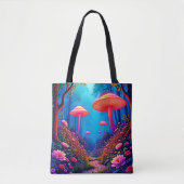 Glowing Mushroom Magic Tote Bag (Voorkant)