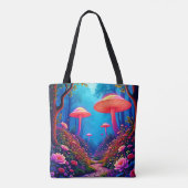 Glowing Mushroom Magic Tote Bag (Achterkant)