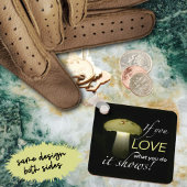 Glowing Mushroom Solar Light Inspirational Quote Sleutelhanger