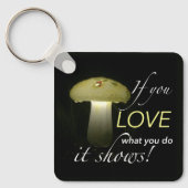 Glowing Mushroom Solar Light Inspirational Quote Sleutelhanger (Voorkant)