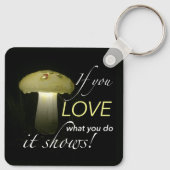Glowing Mushroom Solar Light Inspirational Quote Sleutelhanger (Achterkant)