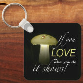 Glowing Mushroom Solar Light Inspirerend Quote Sleutelhanger (Voorkant)