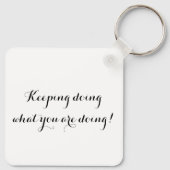 Glowing Mushroom Solar Light Inspirerend Quote Sleutelhanger (Achterkant)