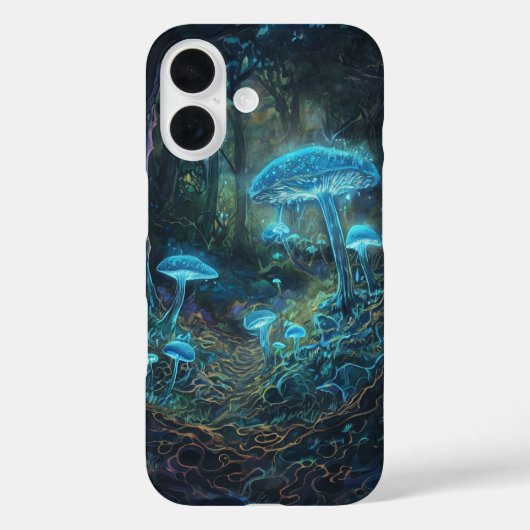 Glowing Mushrooms Forest iPhone / iPad case (Achterkant)