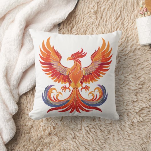 Glowing mythological Fantasy Phoenix Bird Kussen (Deken)