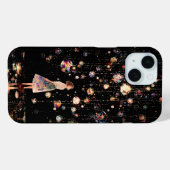 Glowing Orbs Starry Night iPhone 15 Hoesje (Achterkant (horizontaal))