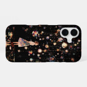 Glowing Orbs Starry Night iPhone 16 Hoesje (Achterkant horizontaal)