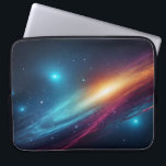 Glowing Outer Space Starry Sky Abstract Cosmos Laptop Sleeve<br><div class="desc">Protect your valuable technology in spectacular style with this vibrant cosmic laptop sleeve. Whether you are commuting to the office, heading to a coffee shop, or traveling across the globe, this protective case ensures your device stays safe from daily bumps and scratches. The design features a mesmerizing abstract outer space...</div>