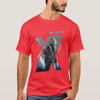Glowing Power Anime Helden vrienden T-shirt